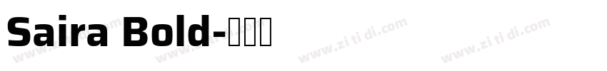 Saira Bold字体转换